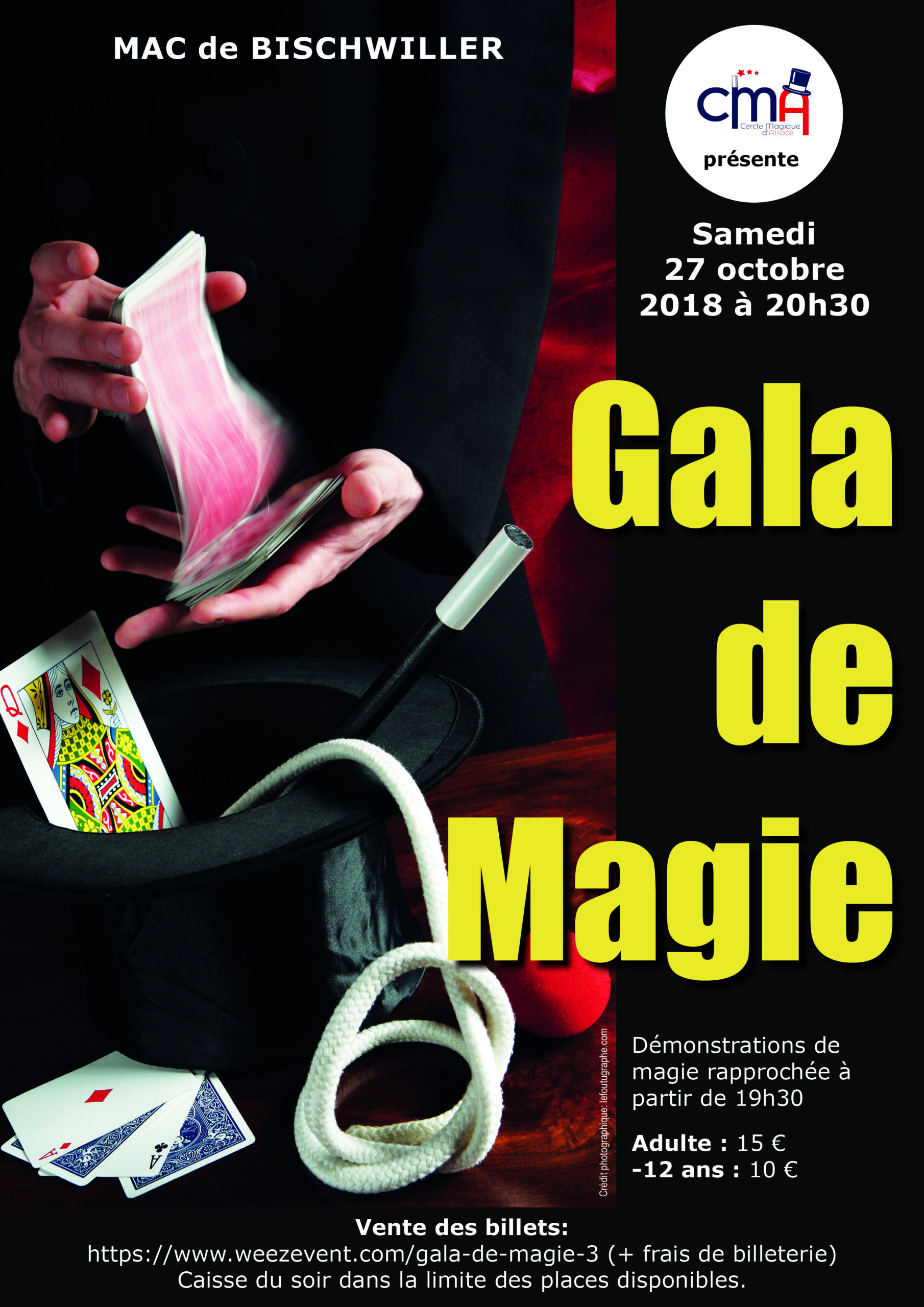 Gala de magie 27 octobre 2018 à 20h30
